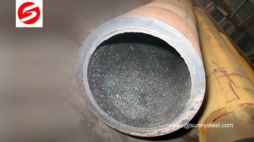 Ceramic-lined carbon steel pipe